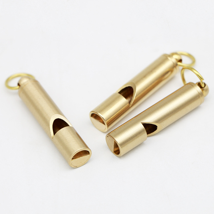 Brass Outdoor Survival Equipment Military Fans&#039; Supplies Retro Referee Brass Whistle Pure Brass Survival Whistle EDC