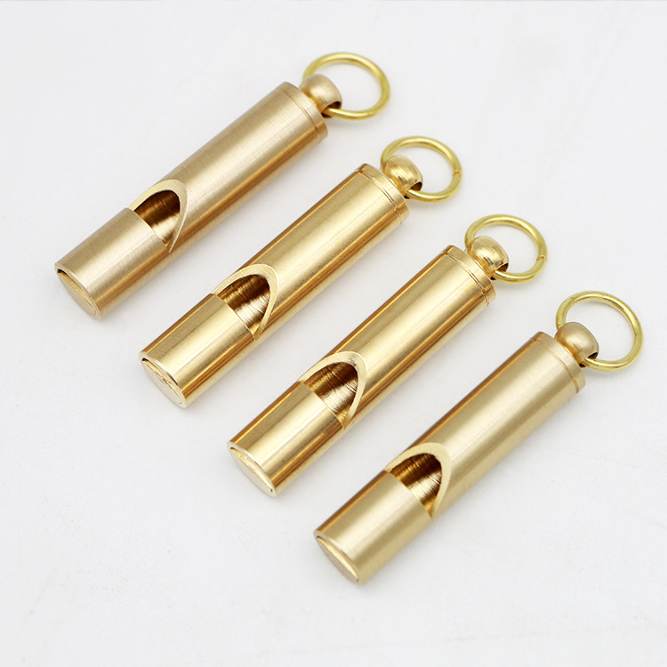 Brass Outdoor Survival Equipment Military Fans&#039; Supplies Retro Referee Brass Whistle Pure Brass Survival Whistle EDC
