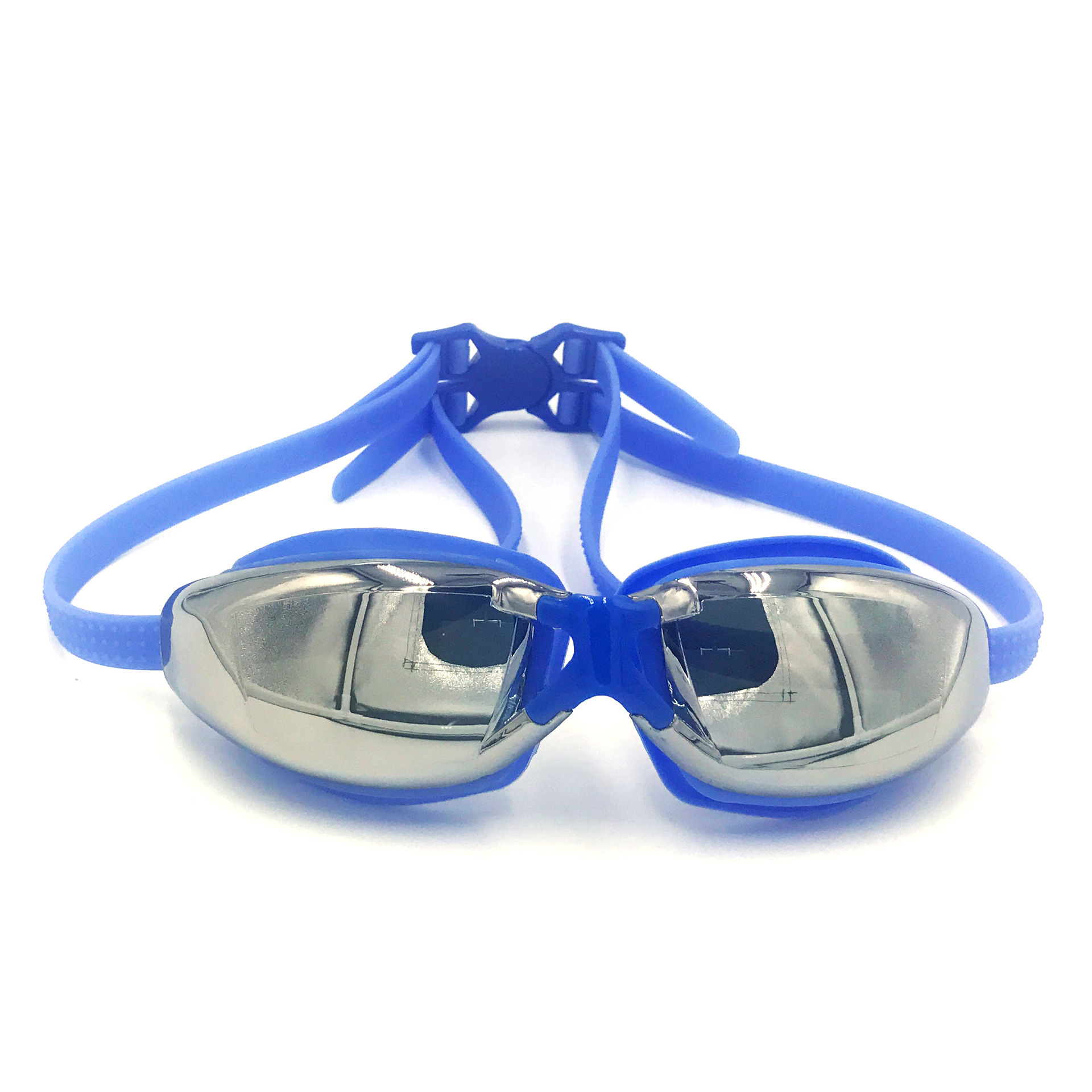 Electroplating Swimming Goggles HD Waterproof Swimming Goggles Adult Large Frame Swimming Glasses Large Frame Electroplating Swimming Goggle Box