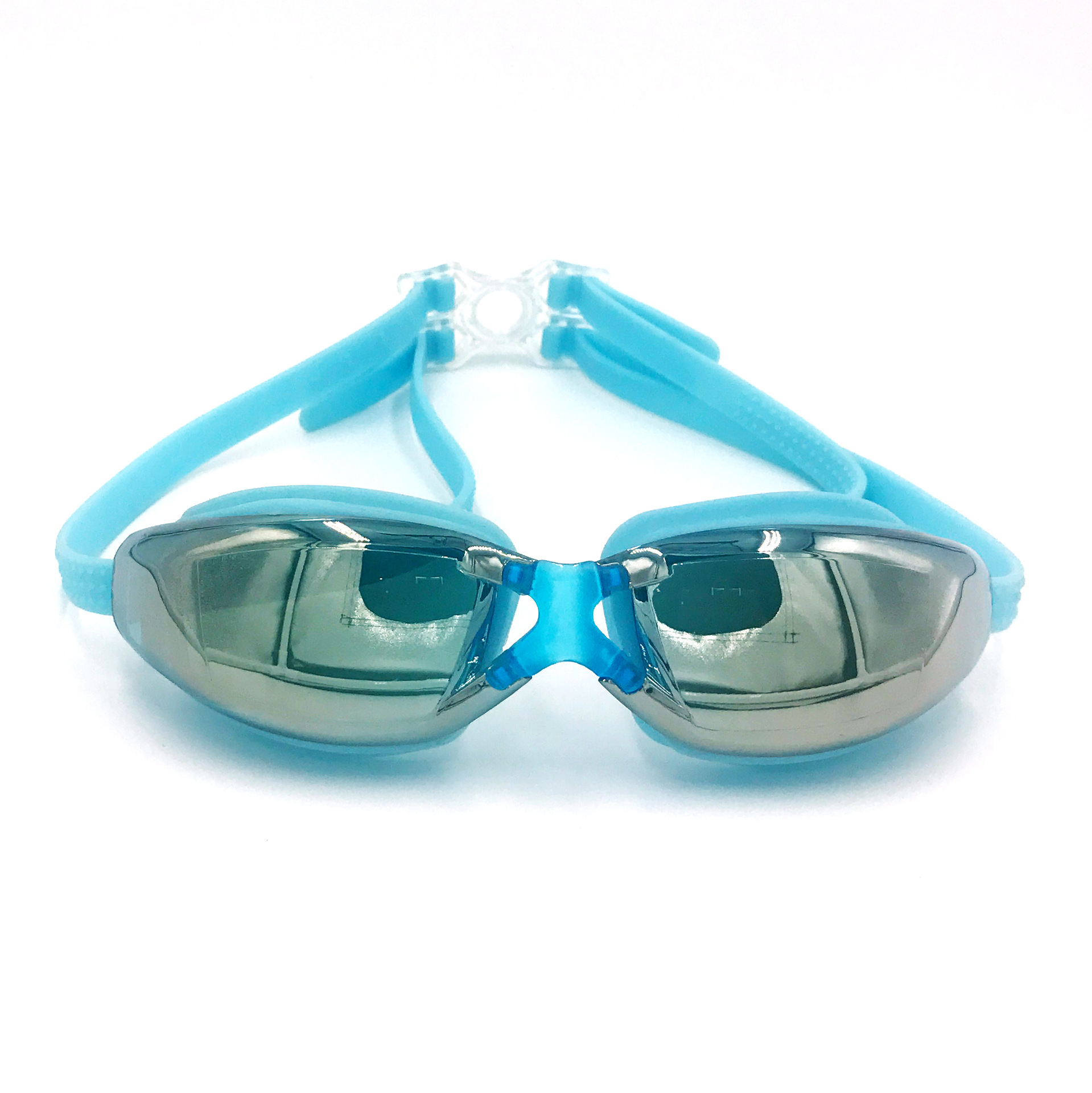 Electroplating Swimming Goggles HD Waterproof Swimming Goggles Adult Large Frame Swimming Glasses Large Frame Electroplating Swimming Goggle Box