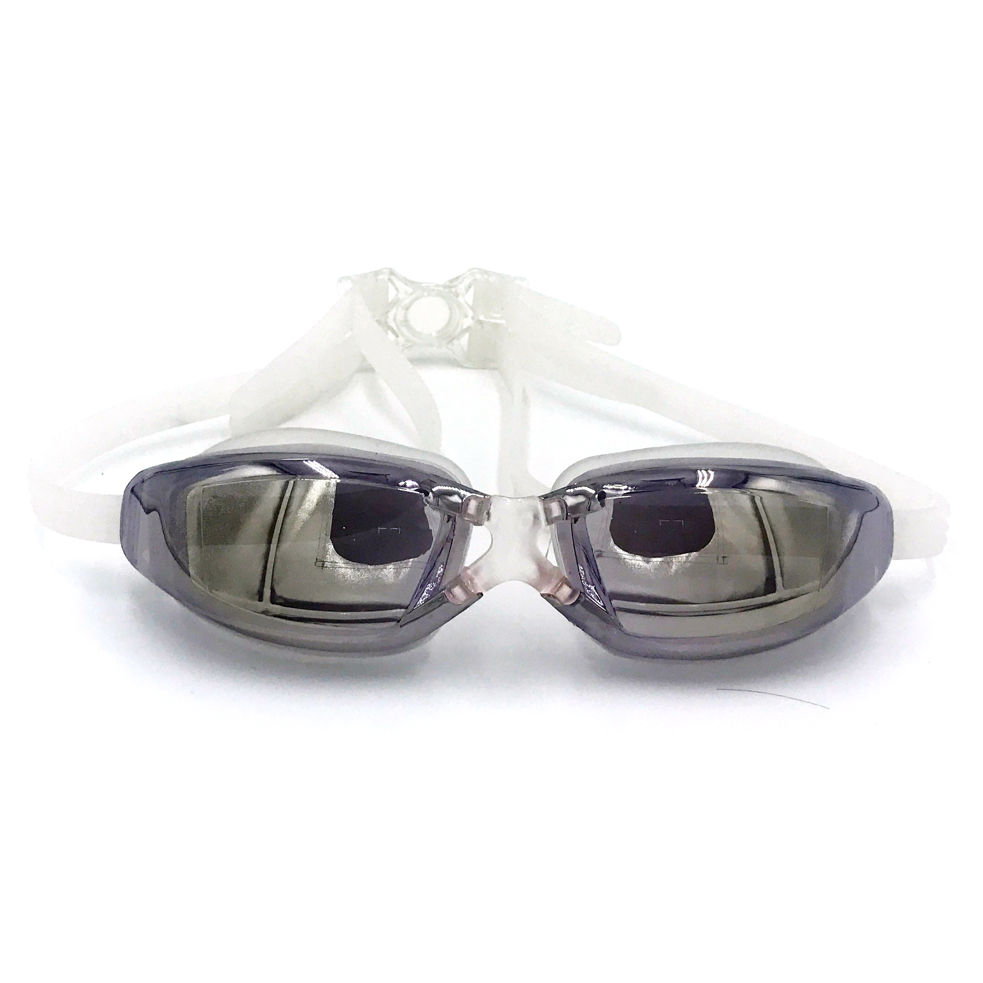 Electroplating Swimming Goggles HD Waterproof Swimming Goggles Adult Large Frame Swimming Glasses Large Frame Electroplating Swimming Goggle Box