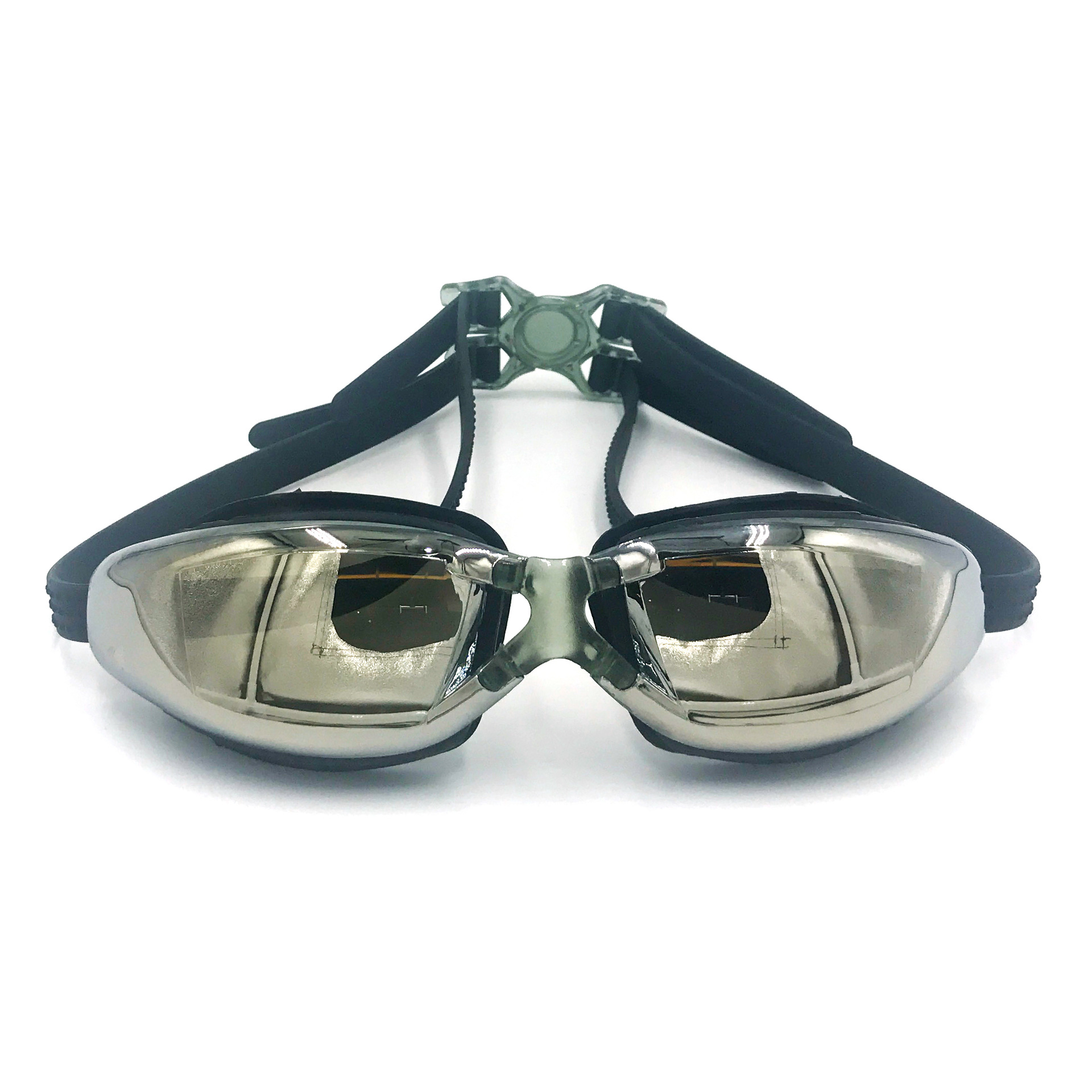 Electroplating Swimming Goggles HD Waterproof Swimming Goggles Adult Large Frame Swimming Glasses Large Frame Electroplating Swimming Goggle Box