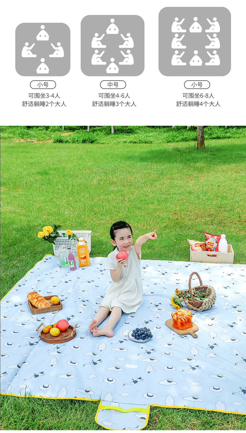 Collection Outdoor Picnic Mat Parent-Child Spring Outing Picnic Blanket Thickened Oxford Cloth Moisture Proof Pad Picnic Tent Floor Mat Portable Collection Outdoor Picnic Mat Parent-Child Spring Outing Picnic Blanket Thickened Oxford Cloth Moisture Proof Pad Picnic Tent Floor Mat Portable