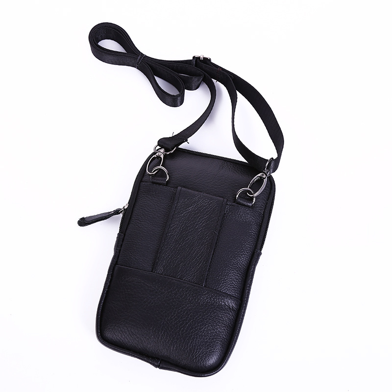 Leather Pocket Men's Mobile Phone Bag Wear Belt Outdoor Sports One-Shoulder Small Bag Business Waist Bag for Collecting Money Factory Wholesale Leather Pocket Men's Mobile Phone Bag Wear Belt Outdoor Sports One-Shoulder Small Bag Business Waist Bag for Collecting Money Factory Wholesale