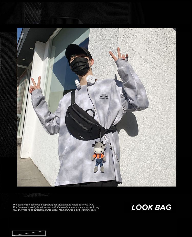 Men's Versatile Casual Chest Bag Simple Ins Waist Bag Japanese Style Small Shoulder Bag for Women Trendy OneShoulder Bag Men's Versatile Casual Chest Bag Simple Ins Waist Bag Japanese Style Small Shoulder Bag for Women Trendy OneShoulder Bag