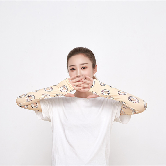 New web celebrity ice sleeve women Korean summer lovely printing sai sai anti uv anti mosquito sport sleeve ice silk sleeve New web celebrity ice sleeve women Korean summer lovely printing sai sai anti uv anti uv sport sleeve ice silk sleeve