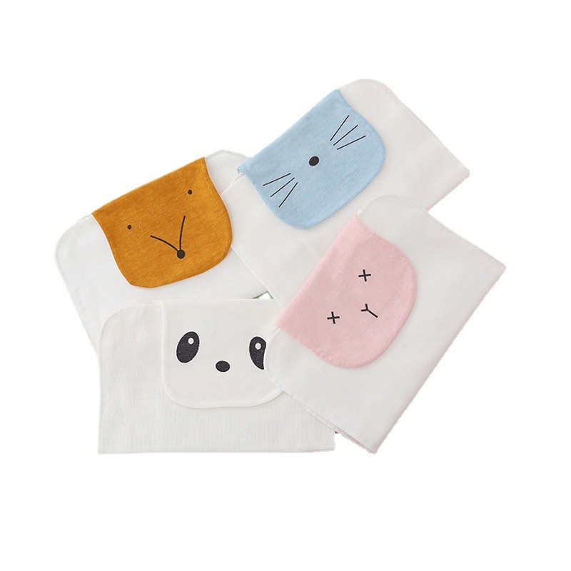 Men&#039;s and Women&#039;s Baby Sweat Absorbing Towel Kindergarten Sweat-Absorbent Breathable Sweat Towel Cotton Yarn Cloth Anti-Cold Student Mat Baby Sling Generation Hair