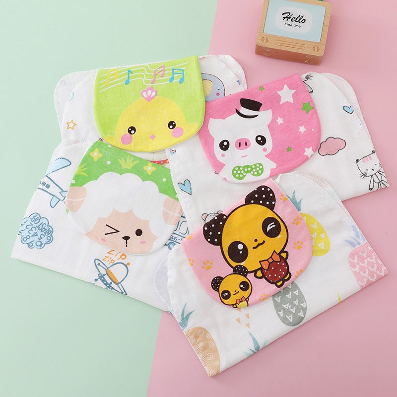 Men&#039;s and Women&#039;s Baby Sweat Absorbing Towel Kindergarten Sweat-Absorbent Breathable Sweat Towel Cotton Yarn Cloth Anti-Cold Student Mat Baby Sling Generation Hair
