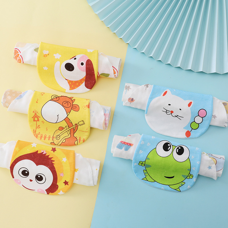 Men&#039;s and Women&#039;s Baby Sweat Absorbing Towel Kindergarten Sweat-Absorbent Breathable Sweat Towel Cotton Yarn Cloth Anti-Cold Student Mat Baby Sling Generation Hair