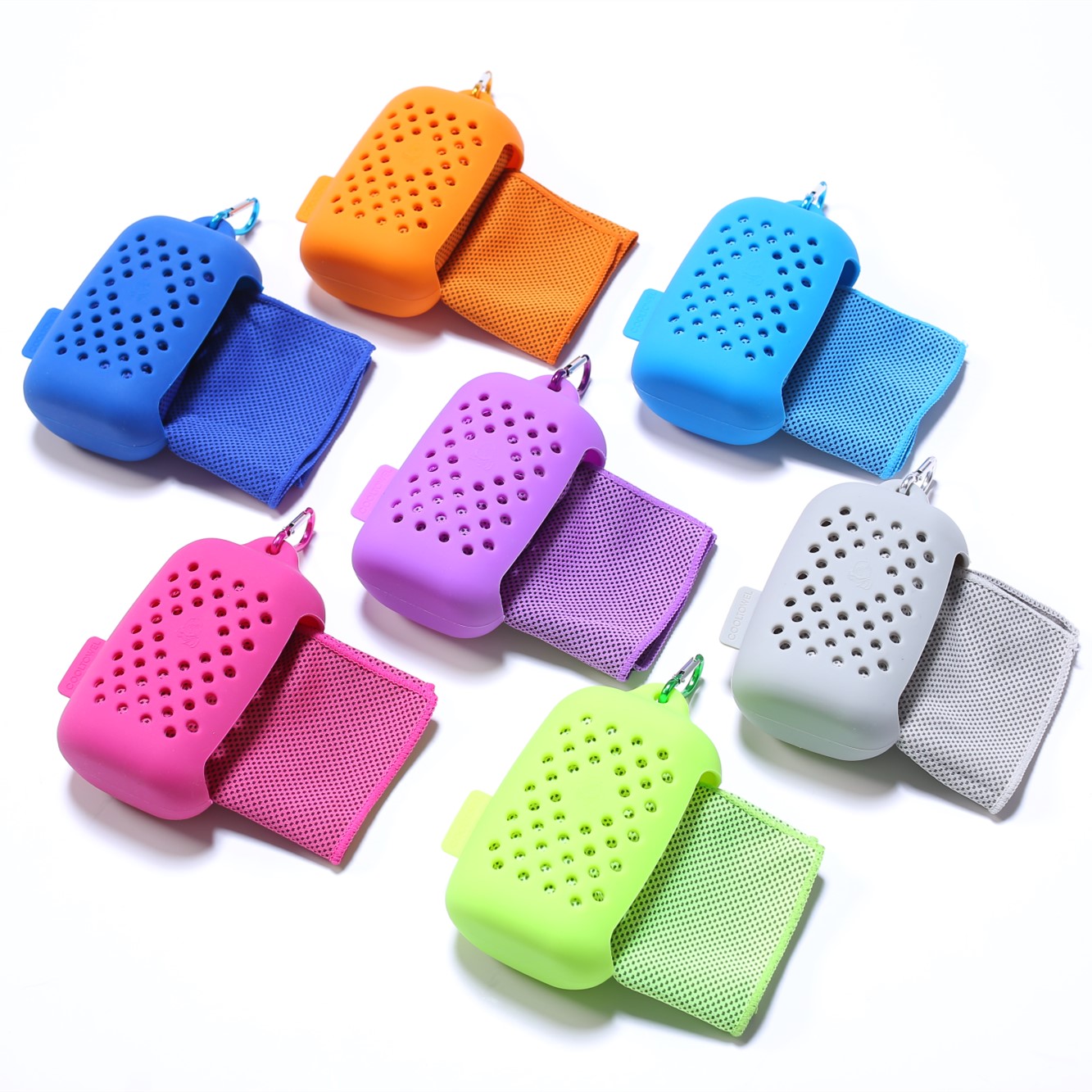 Lina Xiongfeng Ice-Cold Towel Cold Sense Sports Towel Quick-Cooling Towel Silicone Packaging Silicone Case Cool Feeling Iced Towel