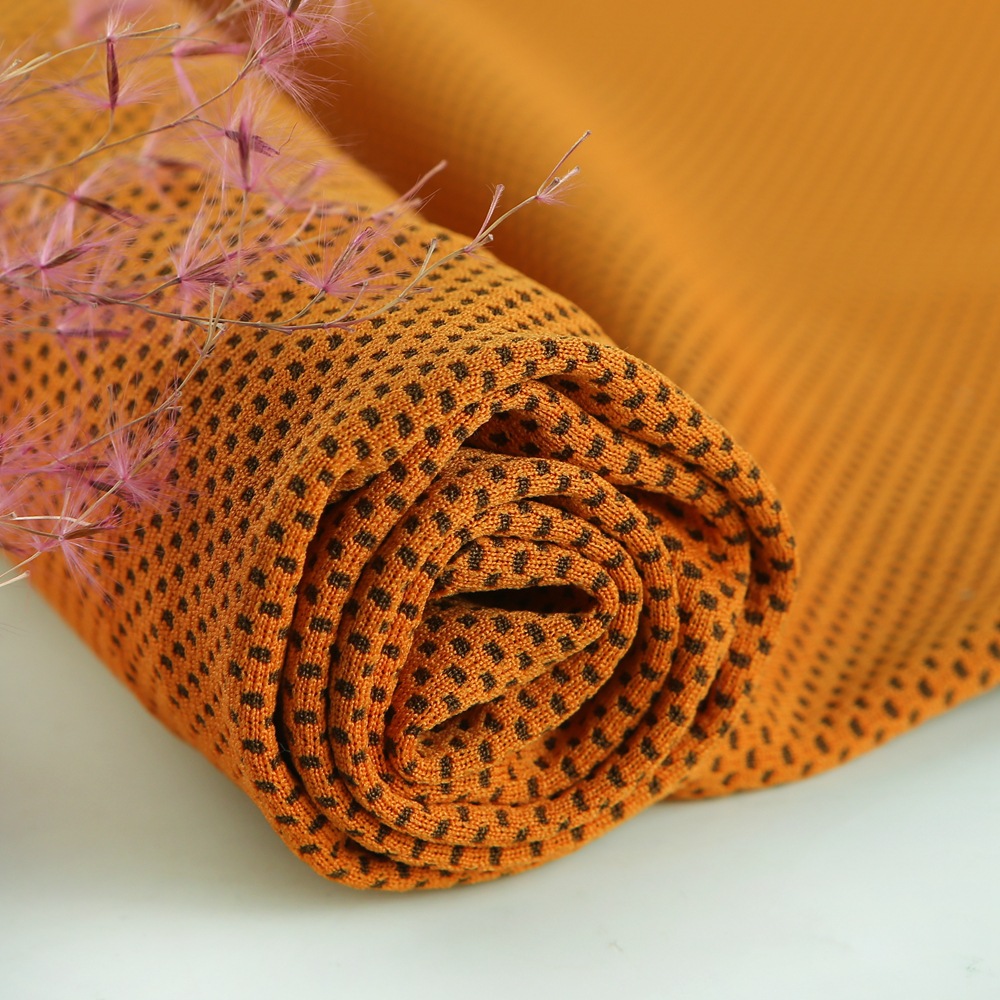 Polyester Brocade moisture absorption moisture Cold feeling Fabric sports cold feeling towel face mask pillow Jersey a variety of colors spot supply