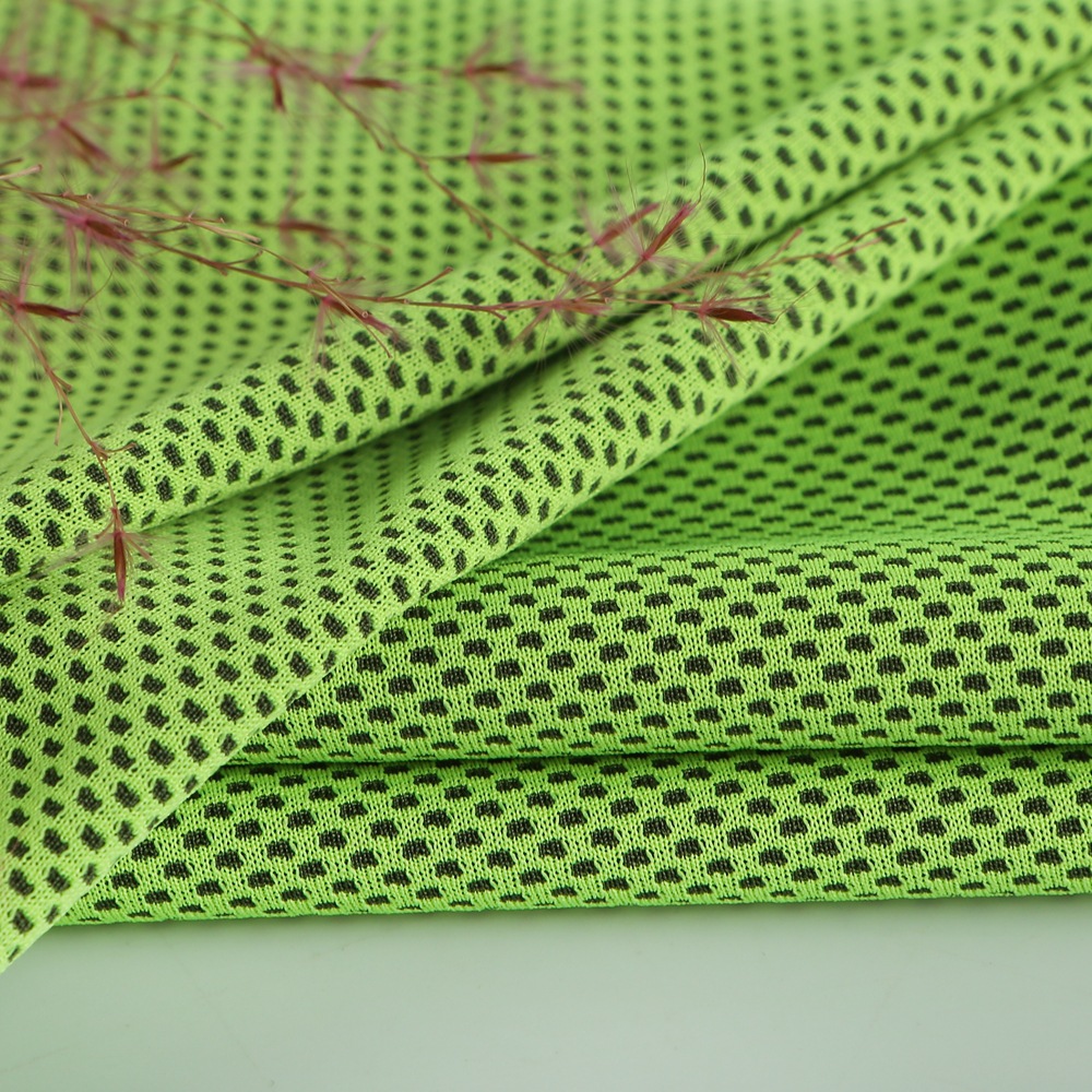 Polyester Brocade moisture absorption moisture Cold feeling Fabric sports cold feeling towel face mask pillow Jersey a variety of colors spot supply