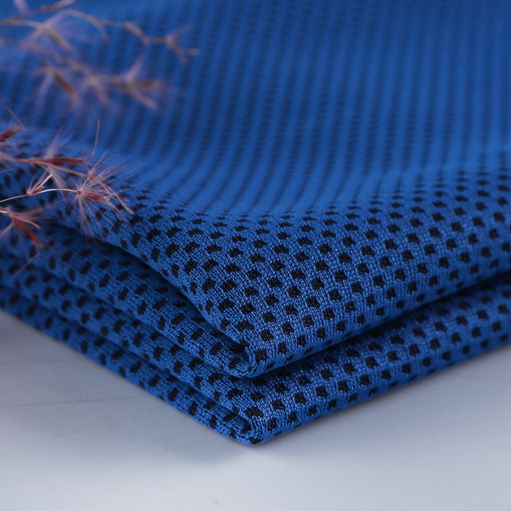 Polyester Brocade moisture absorption moisture Cold feeling Fabric sports cold feeling towel face mask pillow Jersey a variety of colors spot supply
