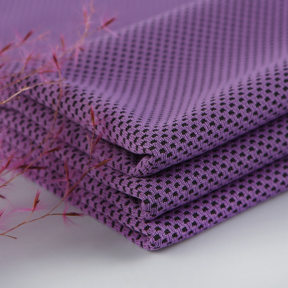 Polyester Brocade moisture absorption moisture Cold feeling Fabric sports cold feeling towel face mask pillow Jersey a variety of colors spot supply