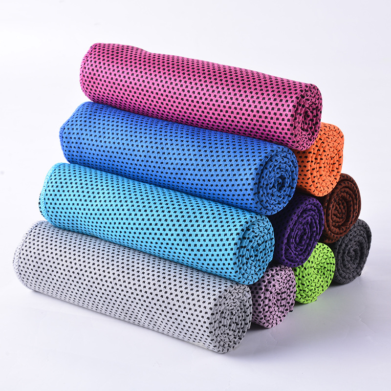 Factory Direct Sales Cold Feeling Towel Outdoor Cooling Artifact Customized Ice-Cold Towel Cold-Feeling Fabric Quick-Drying Ice Sports Towel