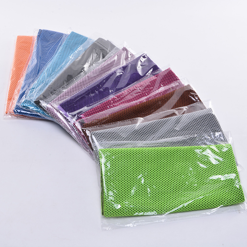 Factory Direct Sales Cold Feeling Towel Outdoor Cooling Artifact Customized Ice-Cold Towel Cold-Feeling Fabric Quick-Drying Ice Sports Towel