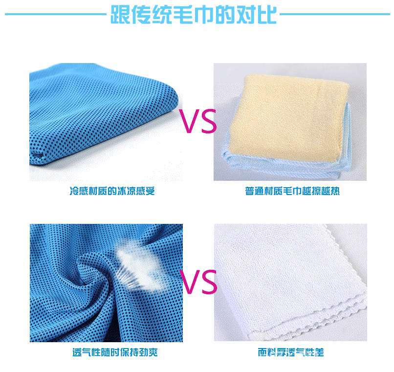 Double-Layer Upgrade Cold Sense Sports Towel Fitness Men and Women Ice-Cold Towel Military Training Quick-Drying Cooling Iced Towel Wipes Wholesale