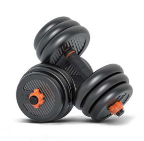 Feilton Dumbbell Men&#039;s Fitness Equipment Plastic-Coated Environmental-Friendly Kettle Bell Household Multi-Specification Removable Barbell