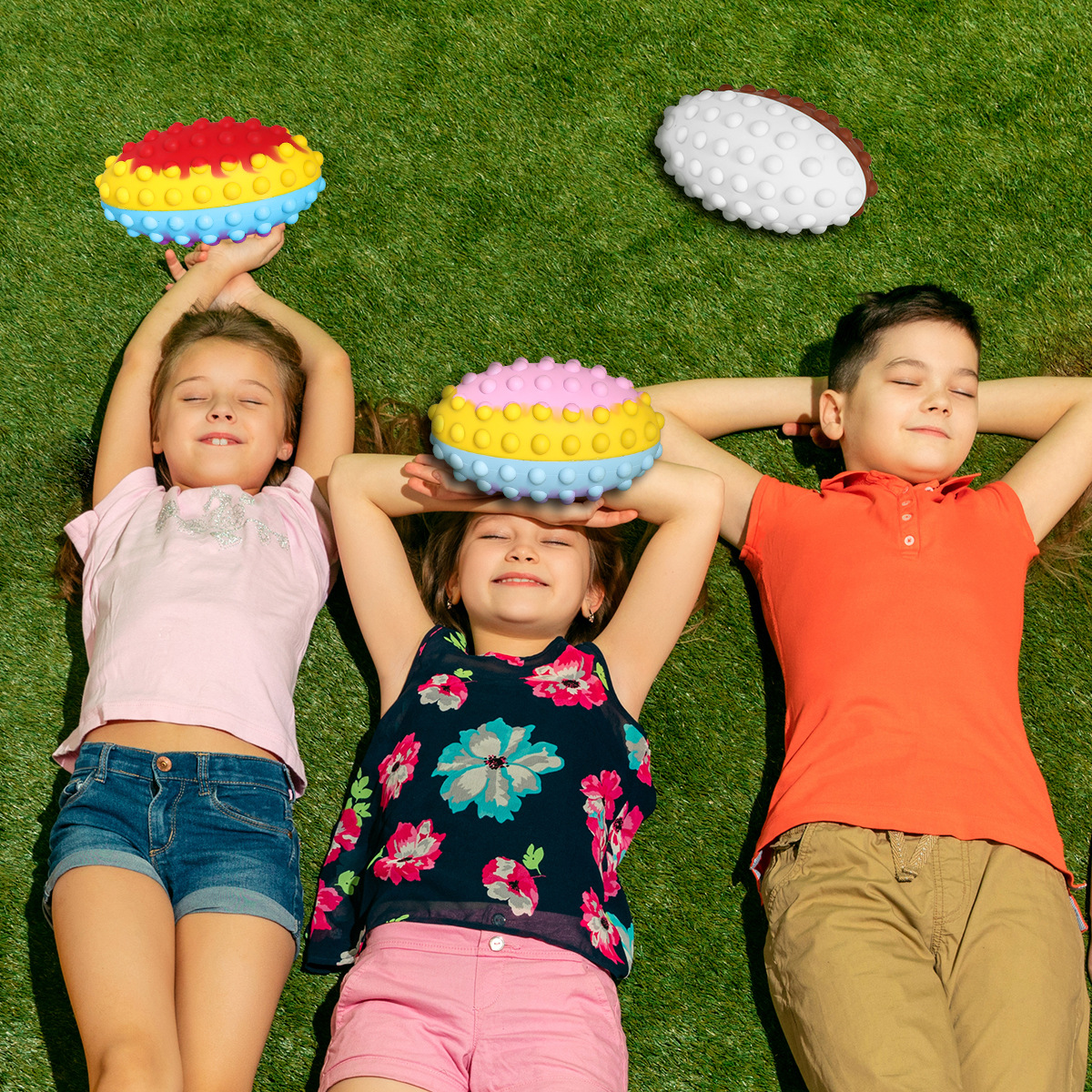 Super Bowl Super Bowl Decompression Silicone Children&#039;s Educational Toys Deratization Pioneer Squeezing Toy Ball Rugby