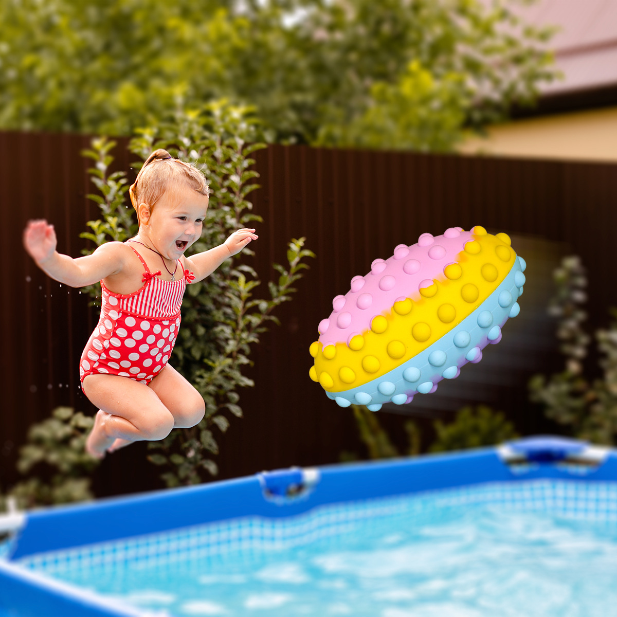 Super Bowl Super Bowl Decompression Silicone Children&#039;s Educational Toys Deratization Pioneer Squeezing Toy Ball Rugby