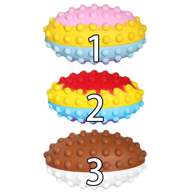 Super Bowl Super Bowl Decompression Silicone Children&#039;s Educational Toys Deratization Pioneer Squeezing Toy Ball Rugby