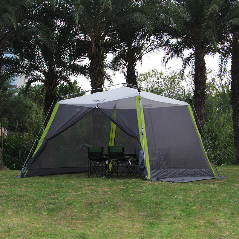 Outdoor Quickly Open Sunshade Barbecue Self-Driving Travel Sun-Proof Beach Multi-Person Canopy Rain-Proof Mosquito-Proof Automatic Pergola Tent