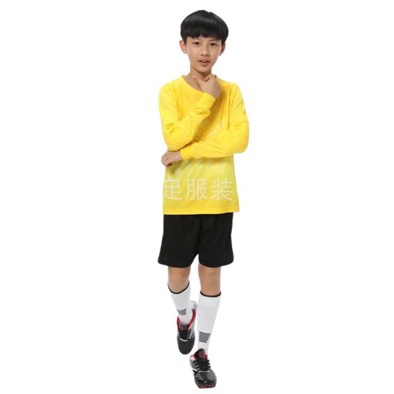 New Big Children&#039;s Professional Football Goalkeeper Clothing Band Sponge Chest Protector Arm Kneepad Four Seasons Wearable Moisture Absorption and Perspiration
