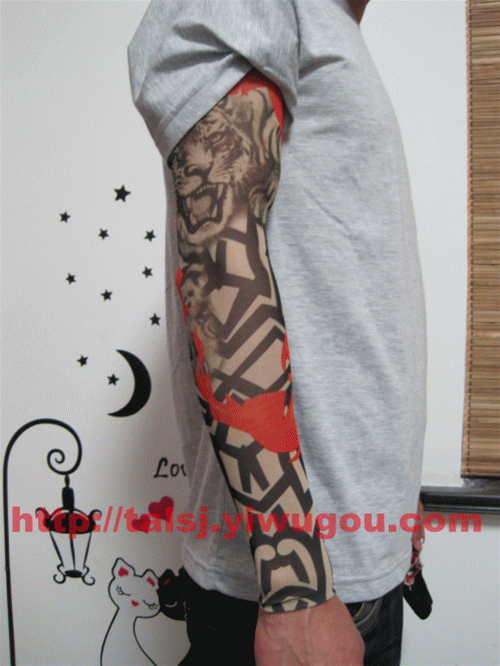 Classic pop abstract stripe pattern tattoo sleeves fashion unisex punk style tattoo handsome cuff neutral style is wearing off-tattoo sleeves Classic pop abstract stripe pattern tattoo sleeves fashion unisex punk style tattoo handsome cuff neutral style is wearing off-tattoo sleeves
