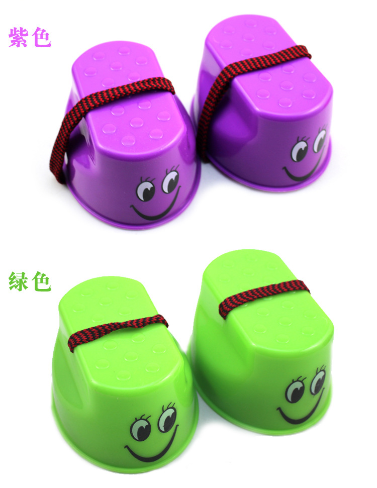 Children's High Seesaw Shoes Kindergarten Activity Game Props Smiley Face Parent-Child Outdoor Interactive Small Toys Stilts Wholesale Children's High Seesaw Shoes Kindergarten Activity Game Props Smiley Face Parent-Child Outdoor Interactive Small Toys Stilts Wholesale