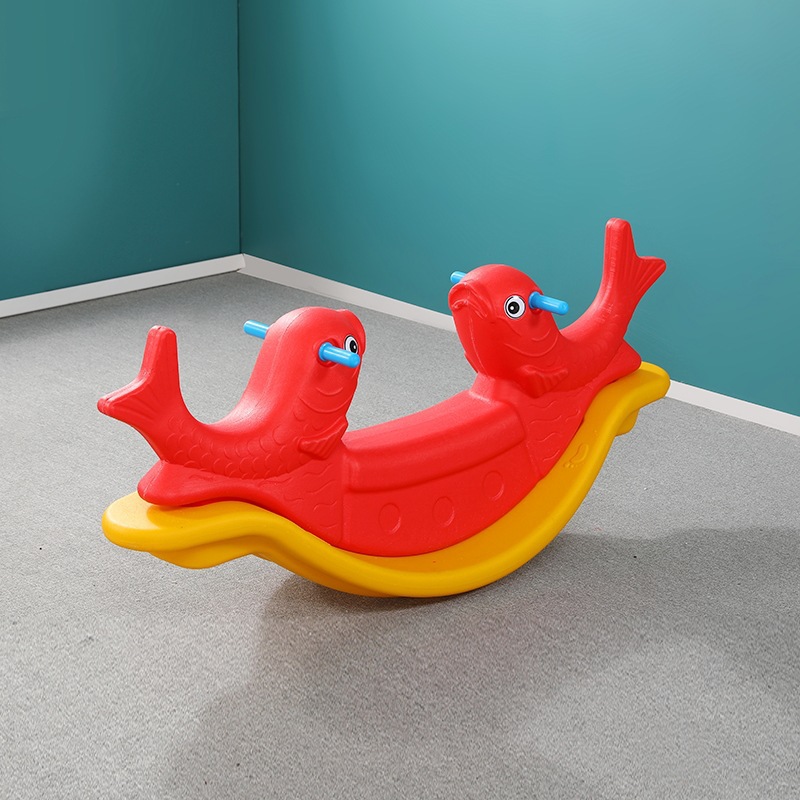 Kindergarten Double Animal Seesaw Children Indoor Home Baby Plastic Trojan Rocking Horse Rocker Rocking Horse Rocking Horse
