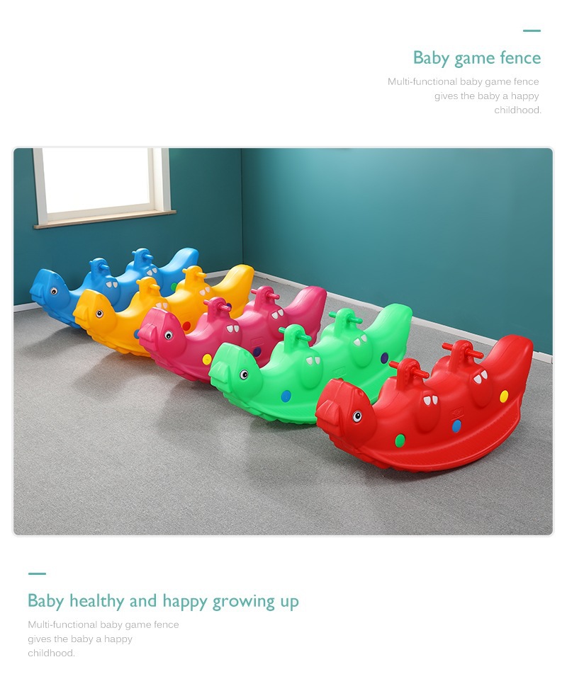Kindergarten Double Animal Seesaw Children Indoor Home Baby Plastic Trojan Rocking Horse Rocker Rocking Horse Rocking Horse