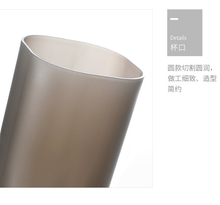 Inclined Pen Holder Office Women's Desktop Storage Box Desk Office Supplies Bucket Storage Rack Transparent Makeup Brush Can