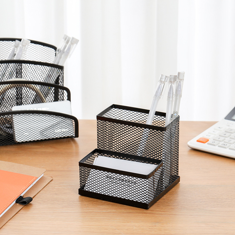 Student Creativity Pen Holder Student Fashion Stationery Large Capacity Multifunctional Pen Holder Office Supplies Storage Box Simple