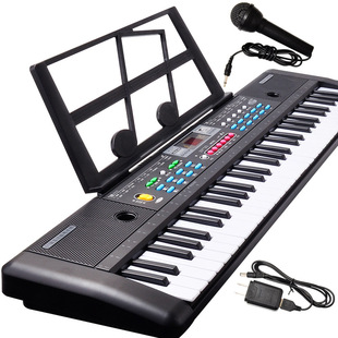 Children's Electronic Keyboard Musical Instrument 61-Key Multi-Function Studio Toy Gift Educational Piano with Power Supply Children's Electronic Keyboard Musical Instrument 61-Key Multi-Function Studio Toy Gift Educational Piano with Power Supply