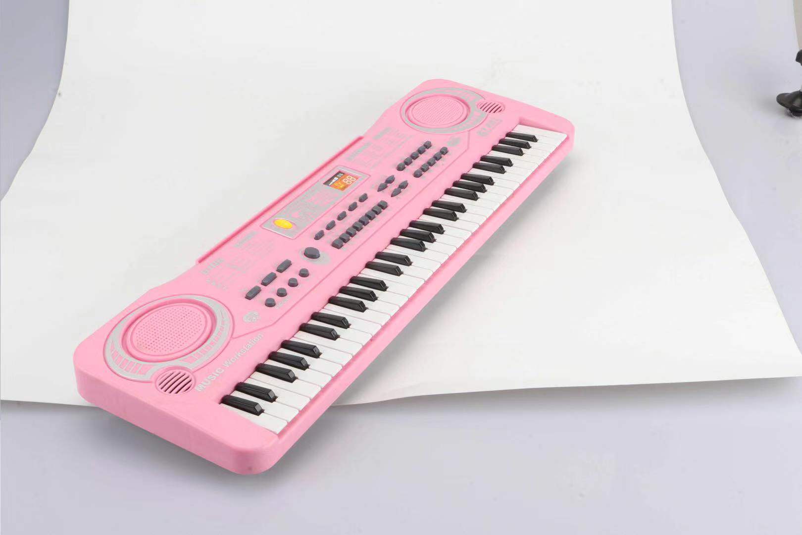 Children's Electronic Keyboard Musical Instrument 61-Key Multi-Function Studio Toy Gift Educational Piano with Power Supply Children's Electronic Keyboard Musical Instrument 61-Key Multi-Function Studio Toy Gift Educational Piano with Power Supply