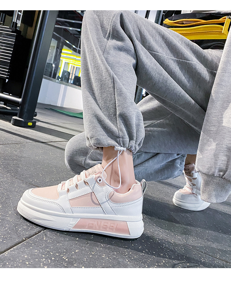 White Shoes for Women 2021 Spring New Korean Style Thick-Soled Casual Sports Shoes for Female Students Treadmill Board H7702 White Shoes for Women 2021 Spring New Korean Style Thick-Soled Casual Sports Shoes for Female Students Treadmill Board H7702