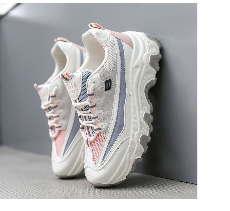 Platform White Shoes Women's Fashionable 2021 Spring New Korean Casual Sports Female Student Treadmill Board Shoes Zy8823