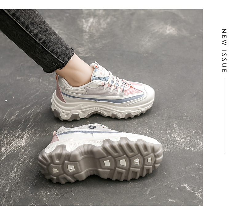 Platform White Shoes Women's Fashionable 2021 Spring New Korean Casual Sports Female Student Treadmill Board Shoes Zy8823