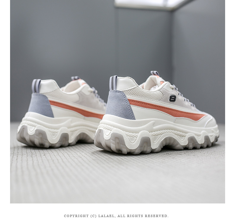 Platform White Shoes Women's Fashionable 2021 Spring New Korean Casual Sports Female Student Treadmill Board Shoes Zy8823