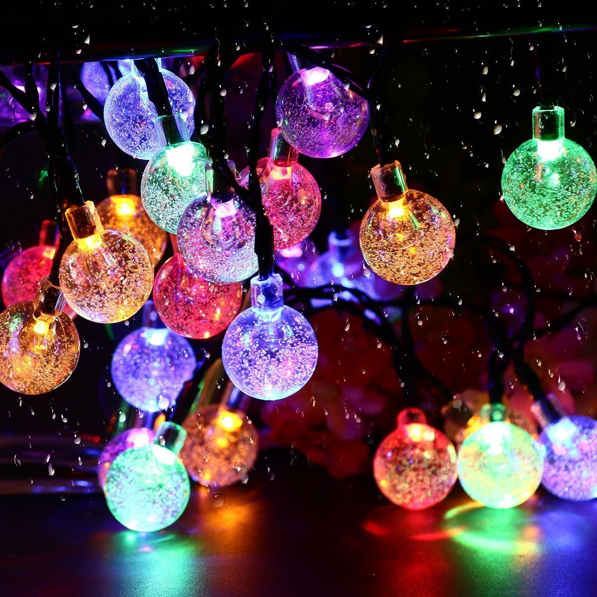 LED Solar String Lights Outdoor Waterproof String Courtyard Ornamental Festoon Lamp Lawn Garden Layout Christmas Holiday Lamp