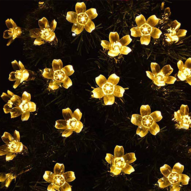 LED Solar String Lights Outdoor Waterproof String Courtyard Ornamental Festoon Lamp Lawn Garden Layout Christmas Holiday Lamp