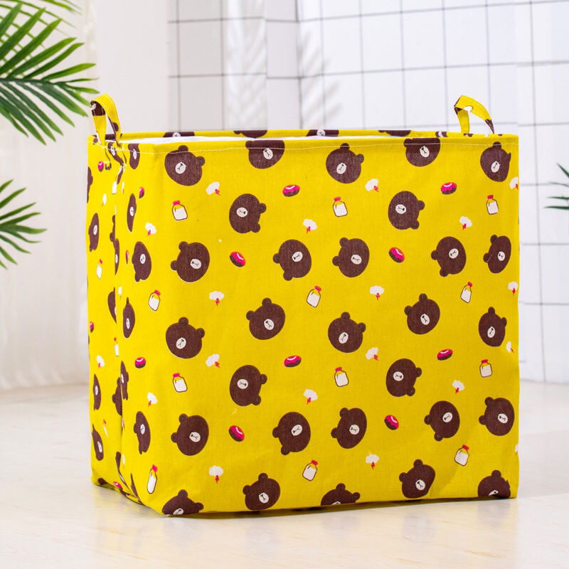 Cartoon Printed Currently Available Storage Basket Large Capacity Quilt Storage Cabinet Clothes Toy Storage Box Linen Waterproof Bag