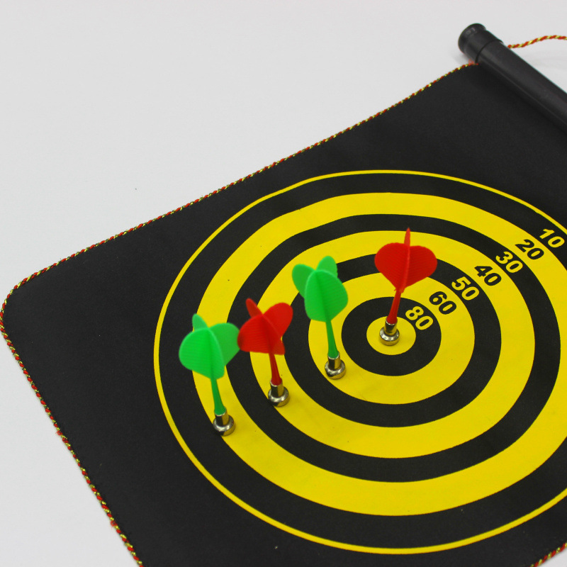 Magnetic dart board set flannelette can roll darts 12 \&#034;15\&#034; 17 \&#034;color box drum packed parent-child entertainment toys