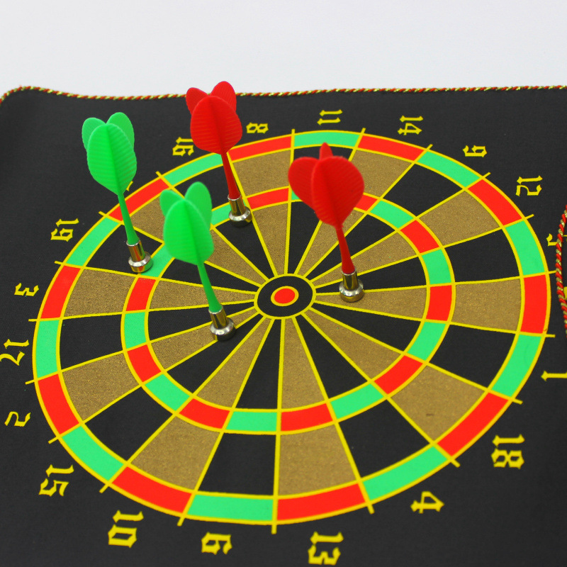 Magnetic dart board set flannelette can roll darts 12 \&#034;15\&#034; 17 \&#034;color box drum packed parent-child entertainment toys