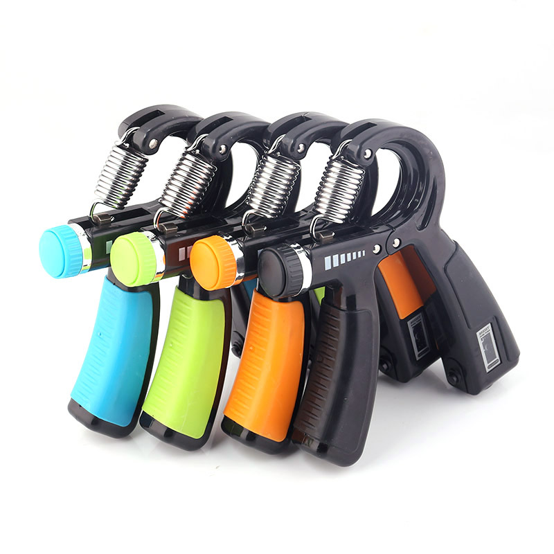 Factory Direct Sales Fitness Spring Grip Finger Rehabilitation Training Adjustable Hand-Muscle Developer Spring Grip Portable Household Fitness Equipment