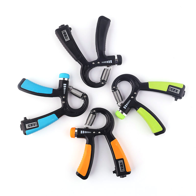 Factory Direct Sales Fitness Spring Grip Finger Rehabilitation Training Adjustable Hand-Muscle Developer Spring Grip Portable Household Fitness Equipment