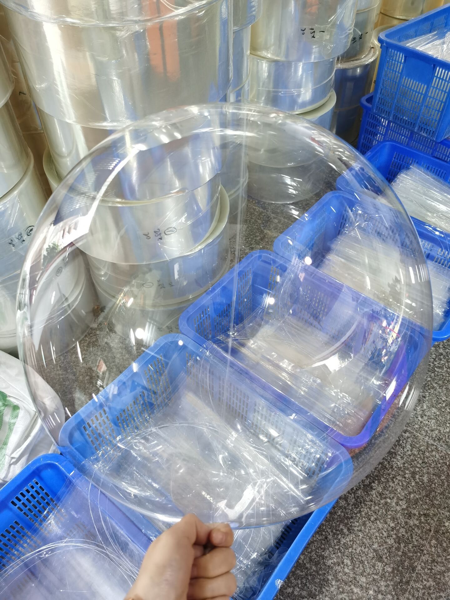 Internet Celebrity Stretch-Free Bounce Ball Factory Wholesale Transparent Bounce Ball Push Party Wedding Celebration Dress up Layout Festival Pie