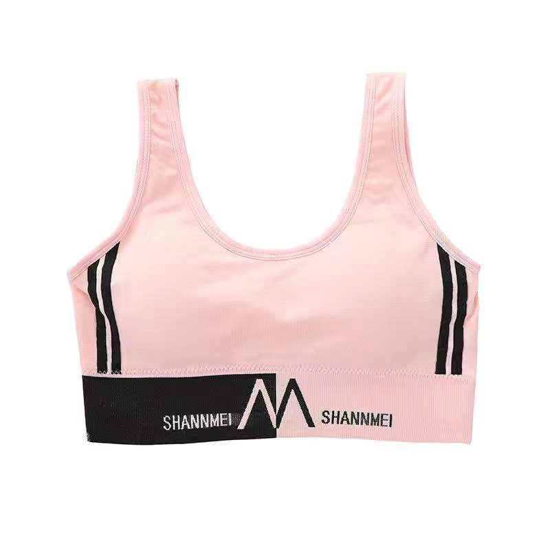 Back Underwired Bra Sports Shockproof Underwear Women&#039;s Camisole Tube Top Small Chest Push up and AntiSagging Thin Bra