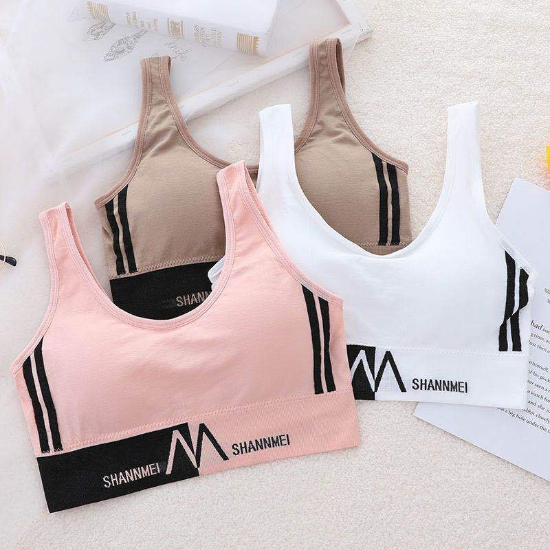 Back Underwired Bra Sports Shockproof Underwear Women&#039;s Camisole Tube Top Small Chest Push up and AntiSagging Thin Bra