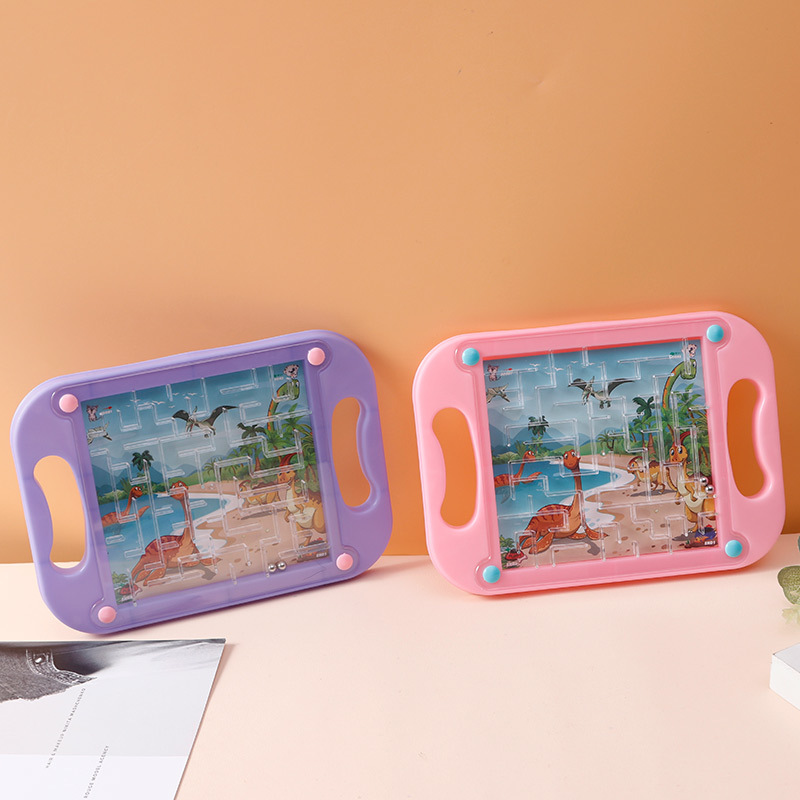 Children&#039;s Balance Rolling Ball Board Handheld Gaming Track Maze Tablet Rolling Bead Toy Educational Training Kindergarten